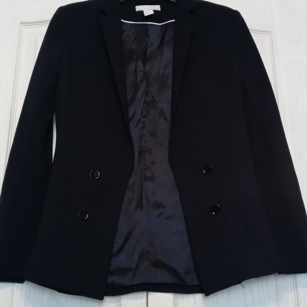 H&M Side Rib Knit Dress Blazer 8